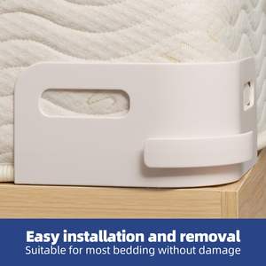 Sangles de maintien pour draps de lit avec anneaux en silicone fixes, pour maintenir les draps bien en place et étirés, sans outil, pour draps ajustés. - Product Image 3