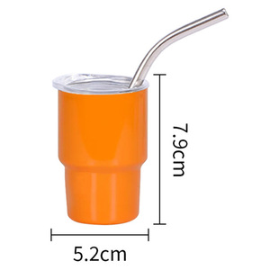 Copo de Viagem Isolado em Aço Inoxidável com Estampa de Leopardo, Mini Tumbler de 3oz para Shot <span class=keywords><strong>Glass</strong></span> - Product Image 5