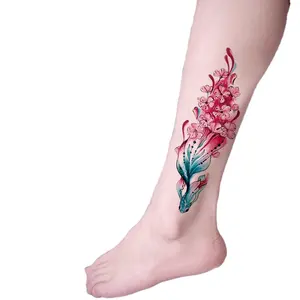 Fabricage Waterdichte Body Tatoeages Mini Size Sexy Tijdelijke Tattoo Sticker Voor Vinger, Hand, Gezicht, Nek Met Dier, Bloemen, Kat