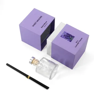 Benutzer definierte Luxus leere schwarze Reed Diffusor Flaschen box Verpackung Reed Diffusor Flasche Verpackungs boxen für Reed Diffusor