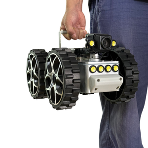 Robot Kamera Inspeksi Pipa CCTV 300mm, Tahan Air IP68, Kabel 200 Meter, untuk Saluran Pembuangan Besar, dengan Perangkat Lunak APP dan Penghitung Panjang - Product Image 1