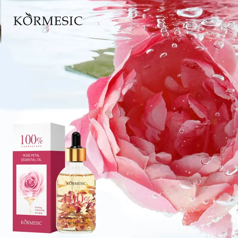 OEM private label KORMESIC Rose petal essence whitening idratante schiarente siero per la cura del viso