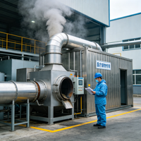Usine de recyclage des déchets municipaux Youshan YSCW-30-300, tri des ordures, générateur d'énergie, traitement des déchets sanitaires, traitement des déchets de toilettes