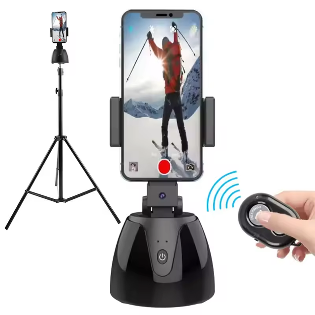 Mobile Stand Tripod Smart Selfie Stick 360 Rotation Auto Face Object Tracking Shooting Photo Vlog Phone Holder Stabilizer
