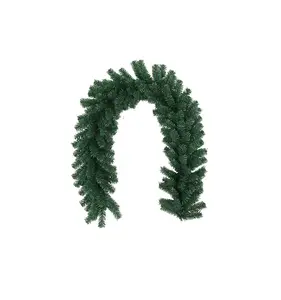 Duoyou PVC green christmas garland holiday party home decoration lighted xmas garland supplier