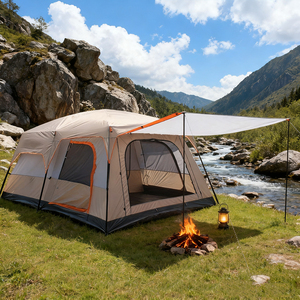 Tenda da Campeggio Personalizzata <span class=keywords><strong>per</strong></span> Esterni, Resistente al Sole e alla Pioggia, <span class=keywords><strong>Quattro</strong></span> <span class=keywords><strong>Stagioni</strong></span>, Apertura Rapida Automatica, Portatile con Due Camere e Un Soggiorno - Product Image 4