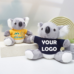 27cm ODM OEM quảng cáo tùy chỉnh đồ chơi sang trọng <span class=keywords><strong>Kangaroo</strong></span> Koala in logo Zoo lưu niệm tùy chỉnh T-Shirt Logo giá rẻ đồ chơi sang trọng - Product Image 3