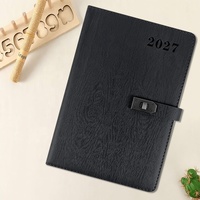 Carnet de notes en cuir de qualité supérieure 2027 - Agenda personnalisable pour l'écriture, les voyages et les affaires