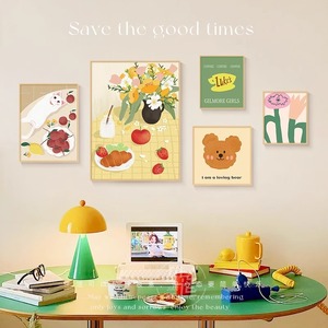 Divertente cartone animato in soggiorno combinazione pittura decorativa divano Doba sfondo appesa alla parete pittura della parete della stanza dei bambini arte della parete - Product Image 4