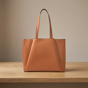 Pochette de luxe en cuir véritable avec fermeture éclair, imperméable, élégante, classique, deux poignées, unisexe, décontractée, usage quotidien, capacité jusqu'à 1L, voyage - Product Image 1