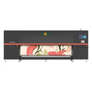 Mesin cetak tekstil otomatis Flora 24 kepala F4/F4 Pro CMYKWV warna 3.2M Format lebar tinta Jet Digital Inkjet pencetak sublimasi