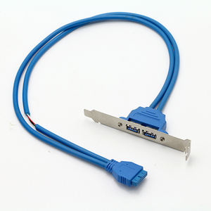 Cable de Conexión para Panel Frontal USB 3.0 de 2 Puertos, Cable de Montaje con Soporte Hembra de 20 Pines a Doble USB 3.0 para Caja de PC - Product Image 3