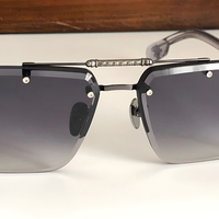 8277 grand cadre Temple surdimensionné pare-soleil nouveau carré Vintage léger hommes 2025 marque de luxe élégant dames lunettes de soleil