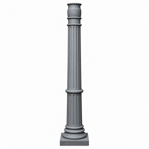 Servicio de fundición en arena de aluminio y mecanizado CNC para la base de columna de la carcasa de la luz de calle LED de fundición a presión de aluminio OEM. - Product Image 3