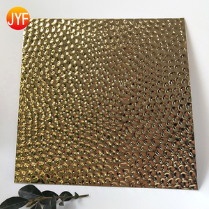 ZZ9913 Hotel Project Golden Embossed 0.5mm Thick <strong>Stainless</strong> <strong>Steel</strong> <strong>Sheet</strong> - Product Image 6