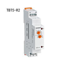 DAQCN TBT5-R1 1C Minuteur industriel à temporisation à l'enclenchement, relais de temps double sur rail DIN, relais électrique modulaire intelligent