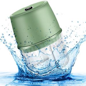 Procesador de alimentos eléctrico portátil para bebés, Mini prensador inalámbrico de acero para el hogar, herramienta de puré de verduras de corte de <span class=keywords><strong>mortero</strong></span> fácil - Product Image 4