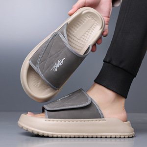 Sandalias de Playa Casuales para Hombre, Diseño Abierto, Parte Superior de PU, Suela de EVA Antideslizante - Product Image 3