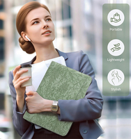 Porte-documents professionnel Haoran avec logo personnalisé, organiseur à fermeture éclair, classeur à 3 anneaux, lot de porte-documents