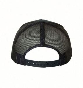 Sombrero de camionero de lona vaquera personalizado, gorra de algodón abullonado 100%, malla con logotipo bordado para actividades informales al aire libre, ciclismo, uso en la playa - Product Image 3