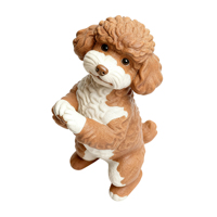 Offre Spéciale Statue de chien mendiant mignon personnalisé OEM, peint à la main, décoration de jardin extérieur pour chemin de cour, sculpture animale réaliste