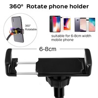 Ring Light LED 14 Inch dengan 3 Penyangga Ponsel, 3 Suhu Warna Dapat Diatur, untuk Live Streaming, Makeup, Selfie, dan Fotografi