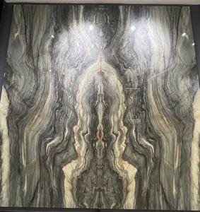 Moderne Travertijn Steen Kunstmatige Gesinterde Steen Gepolijste Oppervlakteafwerking voor Aanrechtblad, Wasmeubel, Receptie Ontwerp - Product Image 6