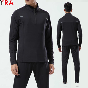 Felpe personalizzate da uomo Quater con Zip <span class=keywords><strong>in</strong></span> <span class=keywords><strong>poliestere</strong></span> <span class=keywords><strong>felpa</strong></span> tuta riflettente Set di tute sportive da corsa per allenamento - Product Image 1