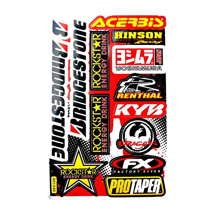 Dirt Bike Braaap 4 x 5.5 Sticker for Car Decal Truck Window Laptop Auto Vinyl Motorcycle Helmet (Black