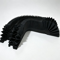 Cache soufflet flexible sur mesure pour machine-outil CNC, protection télescopique anti-poussière et anti-huile pour tour et centre d'usinage
