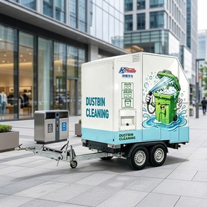 Remorque de nettoyage mobile haute pression montée sur pick-up avec bac à déchets et <span class=keywords><strong>machine</strong></span> à <span class=keywords><strong>laver</strong></span>, boîtier en acier inoxydable - Product Image 3