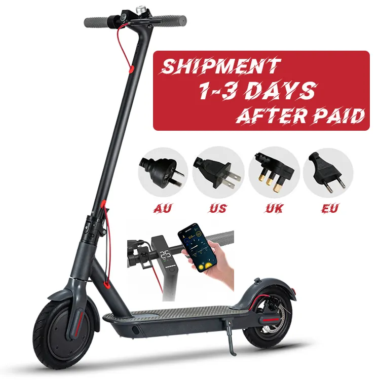 HEZZO EU USA warehouse 36V 350W Escooter pieghevole 8.5 pollici Scooter elettrico economico 7.8ah Scooter elettrico per adulti con App