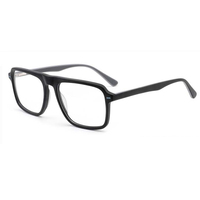 Montures de lunettes carrées en acétate unisexes WFD-F3006 en gros pour tous les visages avec lunettes de lunettes Spring Temple