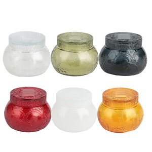 Nouveau moule verre 250Ml parfum récipients vides bouteille conteneur de bougie en verre gaufré avec ILD pour faire des bougies - Product Image 5