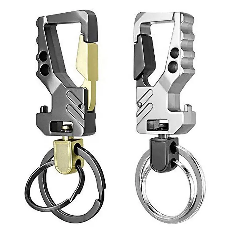 Multi-function Carabiner Key Chain and Unique Men Car Keychains Bottle Opener for Multi Function High Grade Key Rings Holder