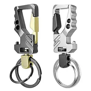 พวงกุญแจ Carabiner มัลติฟังก์ชั่นและที่เปิดขวดพวงกุญแจรถผู้ชายที่ไม่ซ้ําใครสําหรับผู้ถือพวงกุญแจเกรดสูงมัลติฟังก์ชั่น