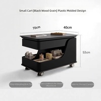 Table d'appoint mobile pour canapé avec plateau relevable, tiroir de rangement et roulettes, organisateur de salon et de chevet