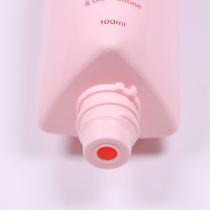 Manguera de forma triangular rosa, tubo cosmético de plástico, tubo de crema de plástico - Product Image 6