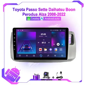 Radio de coche 1280*720 Android 12 para Toyota Passo Sette Daihatsu <span class=keywords><strong>Boon</strong></span> Perodua Alza 2008-2022 navegación GPS CarPlay DSP 8 + 128GB HU - Product Image 2