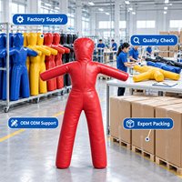 Mannequin d'entraînement en forme humaine, rembourré en coton PU, 5 kg, autoportant, hauteur réglable, pour la boxe, le kickboxing, le MMA, la pratique en salle de sport