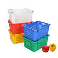 JOIN Caisse de stockage de 24 bouteilles de bière, caisse de bouteilles en plastique empilable personnalisée pour le lait et les boissons