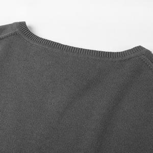 Automne hiver à manches longues pull tricoté en gros pull en coton de haute qualité à col en v pour hommes - Product Image 6