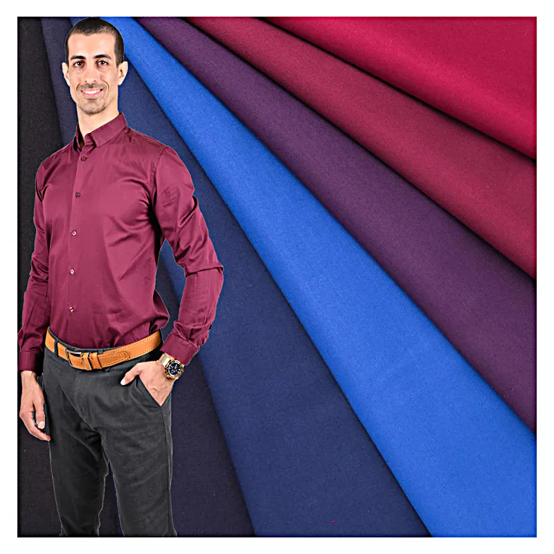 silk eco-friendly woven multicolor polyester lightweight bamboo fiber fabric