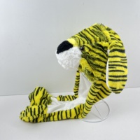 Offre Spéciale mignon lapin oreilles chapeau en peluche déplacer Airbag couvre-chef jouet cadeau LED chapeaux