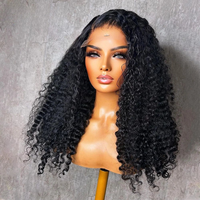 Peluca con malla frontal de cabello humano largo Hd 5x5 Proveedor de ondas rizadas profundas Peluca frontal de encaje virgen indio crudo para mujeres negras