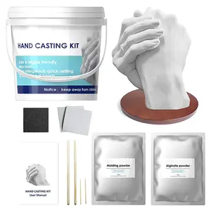 Kit de moulage à mains d'anniversaire de vacances Kit de moulage à la main 3D pour couples Kit de moules à mains souvenir pour adultes