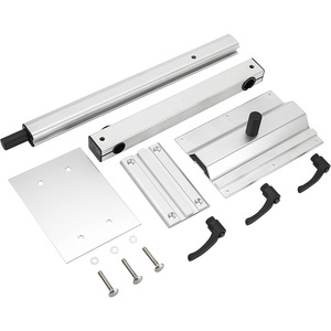 Gamba da tavolo pieghevole girevole girevole in lega di alluminio e camper regolabile in altezza - Product Image 4