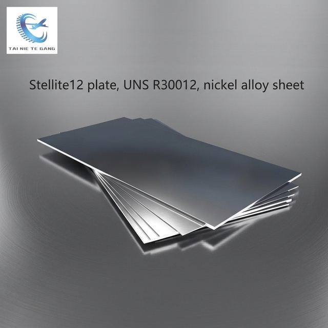 Stellite 12 Plate UNS R30012 Cobalt Chromium Tungsten Nickel Alloy Sheet High Abrasion Resistant Superalloy Plate