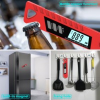 Thermomètre de barbecue numérique à affichage rotatif automatique étanche lecture instantanée compteur de cuisson de la viande four ménage cuisine pliante