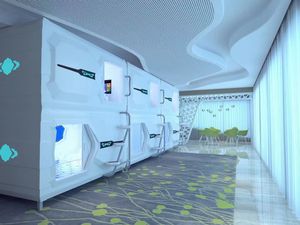 Venta al por mayor de muebles de <span class=keywords><strong>hostal</strong></span>, cama cápsula espacial, ABS, litera de hotel, <span class=keywords><strong>aeropuerto</strong></span>, cápsula para dormir - Product Image 3